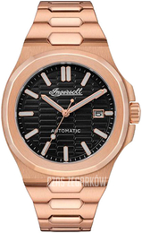 Ingersoll The Catalina Czarny/Stal w kolorze różowego złota Ø44.5 mm I11802