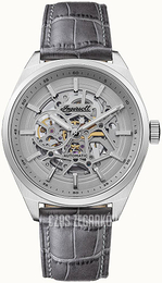 Ingersoll The Shelby Srebrny/Skóra Ø44 mm I12001