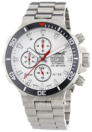 Ingersoll Bison Srebrny/Stal Ø46 mm IN1314WHMB