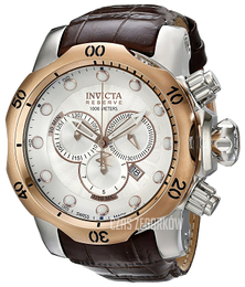 Invicta Reserve Srebrny/Skóra Ø54 mm 0359