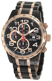 Invicta Reserve Czarny/Stal w kolorze różowego złota Ø48 mm 0593