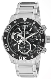 Invicta Chronograph Czarny/Stal Ø47 mm 0760
