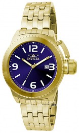 Invicta Corduba Niebieski/Stal w odcieniu złota Ø46 mm 0990