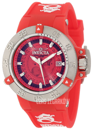 Invicta Subaqua Czerwony/Guma Ø42 mm 10110