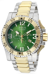 Invicta Reserve Zielony/Stal w odcieniu złota Ø50 mm 10207