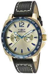 Invicta Specialty Żółte złoto/Skóra Ø44 mm 10294