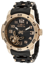 Invicta Sea Spider Czarny/Stal w kolorze różowego złota Ø48 mm 10297