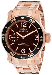 Invicta Pro Diver Brązowy/Stal w kolorze różowego złota Ø48 mm 10369