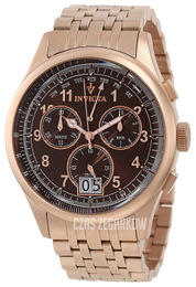 Invicta Vintage Brązowy/Stal w kolorze różowego złota Ø47 mm 10753