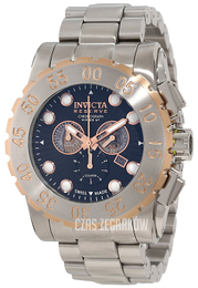 Invicta Reserve Czarny/Stal Ø52 mm 11024