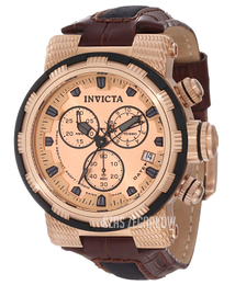 Invicta Reserve Różowe złoto/Skóra Ø48 mm 11235