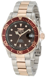 Invicta Pro Diver Brązowy/Stal w kolorze różowego złota Ø40 mm 11241
