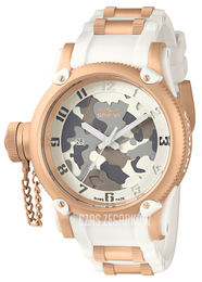 Invicta Russian Diver Biały/Stal w kolorze różowego złota Ø52 mm 11340