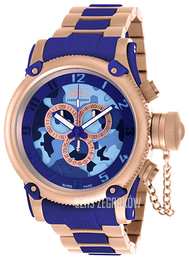 Invicta Russian Diver Niebieski/Stal w kolorze różowego złota Ø52 mm 11613
