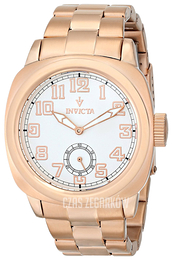 Invicta Vintage Biały/Stal w kolorze różowego złota Ø40 mm 12069