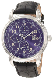 Invicta Vintage Niebieski/Skóra Ø45 mm 12214