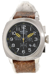 Invicta Aviator Czarny/Skóra Ø50 mm 12313