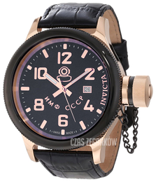 Invicta Russian Diver Czarny/Skóra Ø52 mm 12426