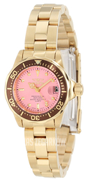 Invicta Pro Diver Różowy/Stal w odcieniu złota Ø23.5 mm 12526
