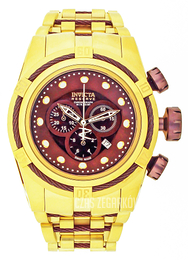 Invicta Bolt Brązowy/Stal w odcieniu złota Ø53 mm 12740