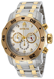 Invicta Pro Diver Srebrny/Stal w odcieniu złota Ø48 mm 13671