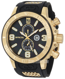 Invicta Corduba Czarny/Stal w odcieniu złota Ø52 mm 13688