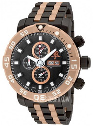 Invicta Sea Czarny/Stal w kolorze różowego złota Ø53 mm 14228