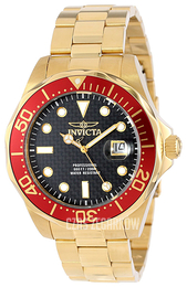 Invicta Pro Diver Czarny/Stal w odcieniu złota Ø47 mm 14359