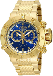 Invicta Subaqua Niebieski/Stal w odcieniu złota Ø50 mm 14501