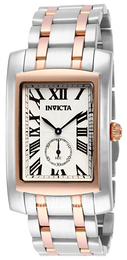 Invicta Cuadro Biały/Stal w kolorze różowego złota 14699