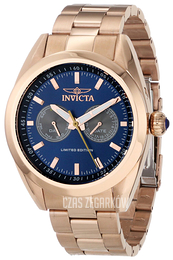 Invicta Speedway Niebieski/Stal w kolorze różowego złota Ø45 mm 14711