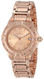 Invicta Angel Różowe złoto/Stal w kolorze różowego złota Ø33 mm 14803