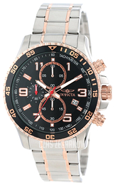 Invicta Specialty Czarny/Stal w kolorze różowego złota Ø45 mm 14877