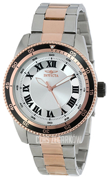 Invicta Pro Diver Srebrny/Stal w kolorze różowego złota Ø45 mm 15166