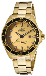 Invicta Pro Diver Szampański/Stal w odcieniu złota Ø45 mm 15186