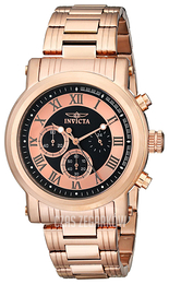 Invicta Specialty Czarny/Stal w kolorze różowego złota Ø46 mm 15219