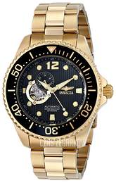 Invicta Pro Diver Czarny/Stal w odcieniu złota Ø47 mm 15391