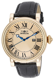 Invicta Specialty Żółte złoto/Skóra Ø45 mm 15430
