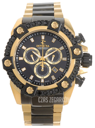 Invicta Reserve Czarny/Stal w odcieniu złota Ø56 mm 15532