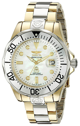 Invicta Pro Diver Biały/Stal w odcieniu złota Ø47 mm 16035