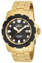 Invicta Pro Diver Czarny/Stal w odcieniu złota Ø46.5 mm 17090