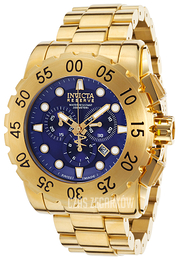 Invicta Reserve Niebieski/Stal w odcieniu złota Ø52 mm 17380
