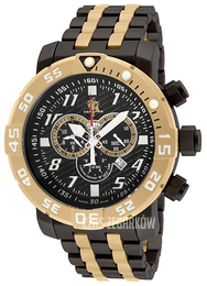 Invicta Sea Czarny/Stal w odcieniu złota Ø53 mm 17551