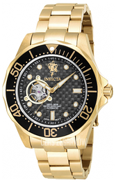 Invicta Sea Czarny/Stal w odcieniu złota Ø47 mm 17923