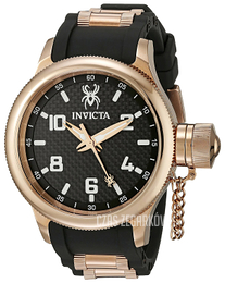 Invicta Russian Diver Czarny/Stal w kolorze różowego złota Ø52 mm 17948