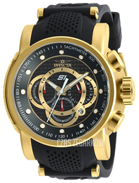 Invicta S1 Czarny/Stal w odcieniu złota Ø52 mm 19327