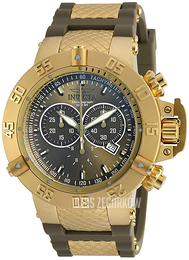 Invicta Subaqua Zielony/Stal w odcieniu złota Ø50 mm 19339