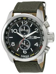 Invicta Aviator Czarny/Skóra Ø50 mm 19409