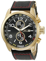 Invicta Aviator Czarny/Skóra Ø50 mm 19410