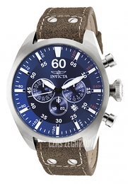 Invicta Aviator Niebieski/Skóra Ø50 mm 19668